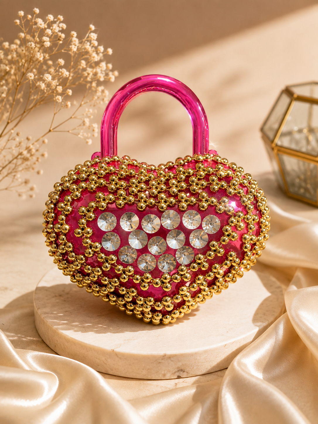 Mini Heart Acrylic Bag