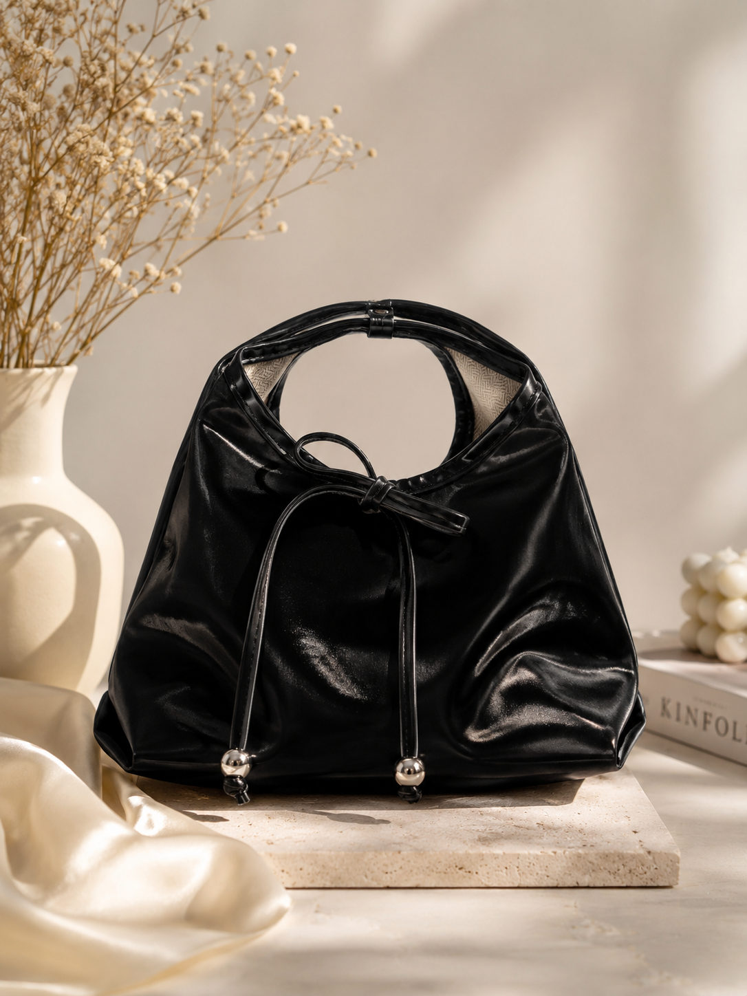 Bow Tie Hobo Bag