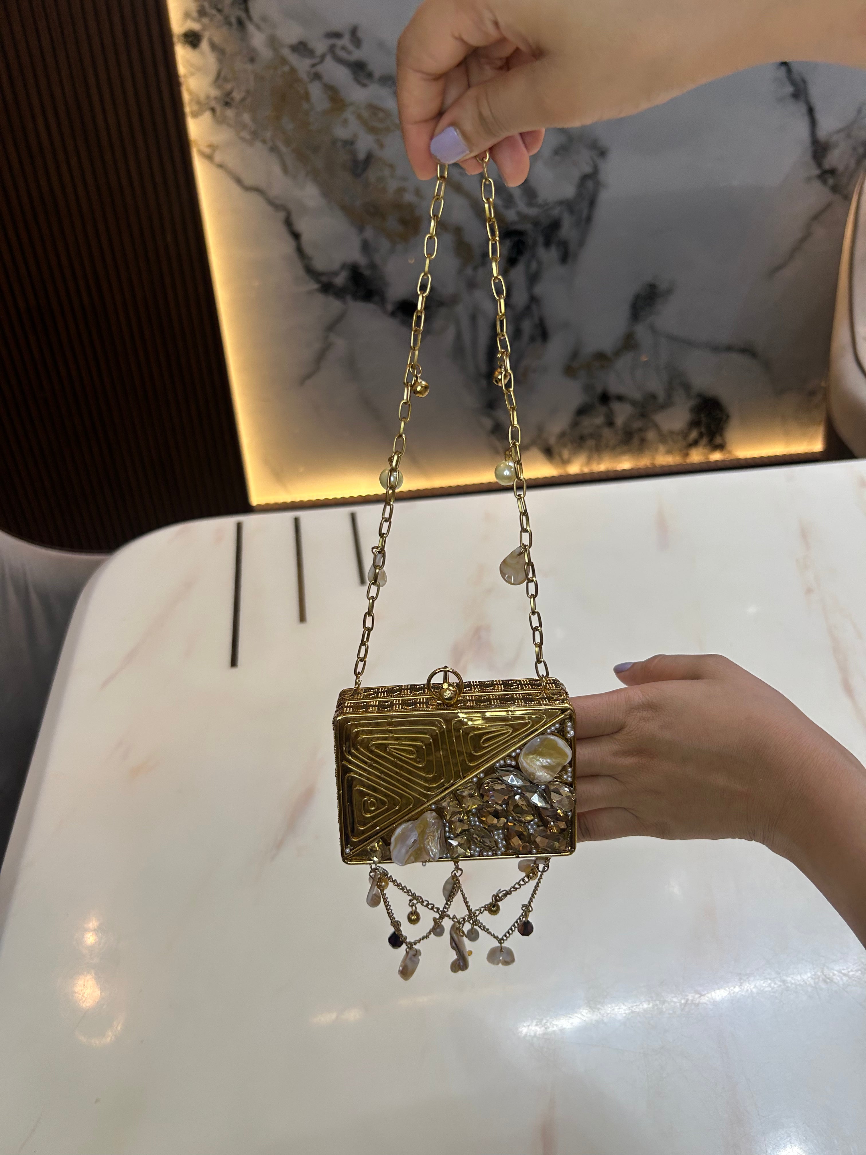 Mini Mother of Pearl Bag