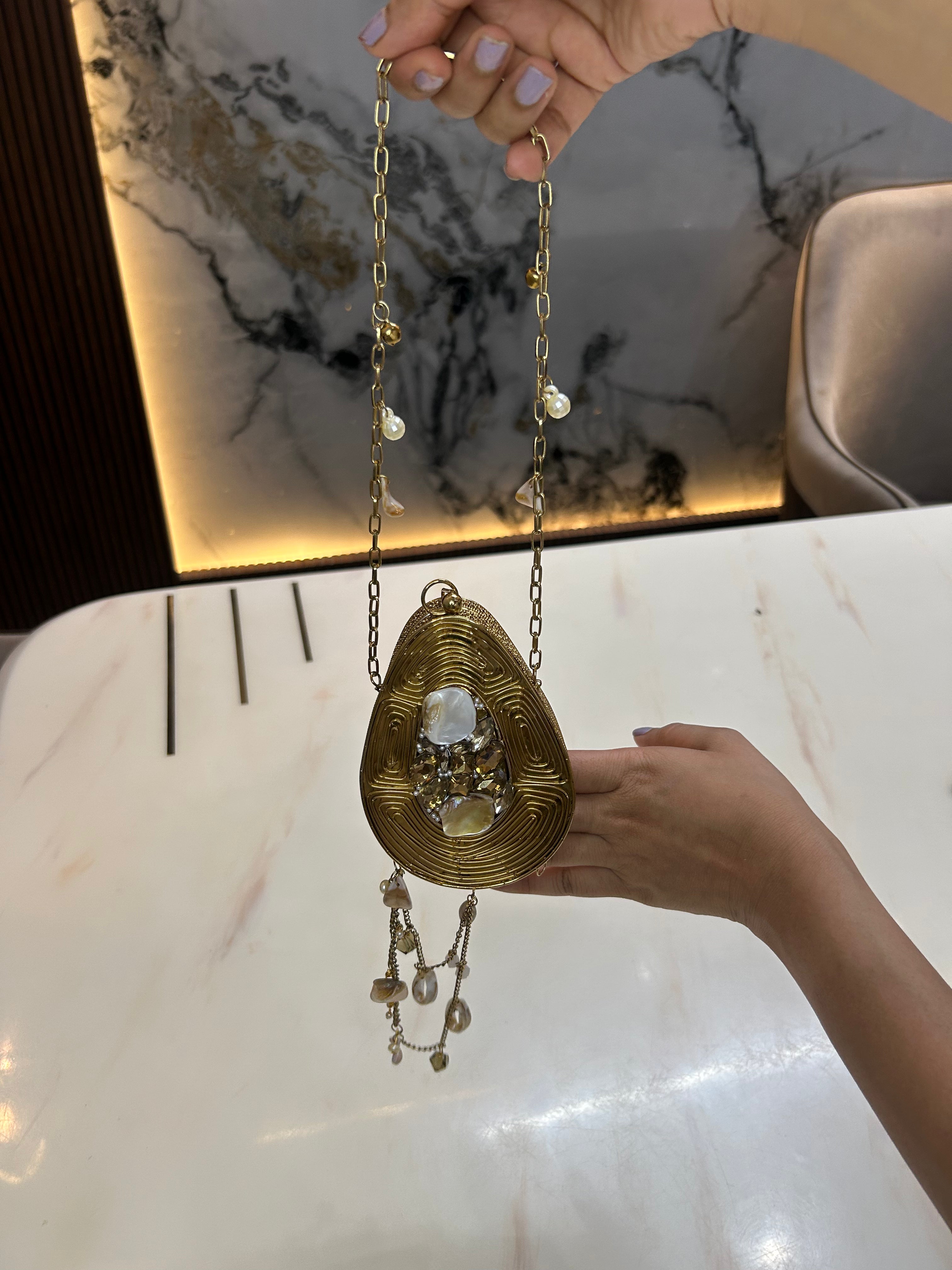 Mini Mother of Pearl Bag